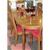 Image 1 : ESTATE WOOD DINING TABLE W/6 CHAIRS &