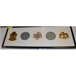 FRAMED BILL REID HAIDA GAWAII ABORIGINAL ART