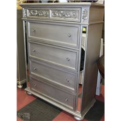 SILVERTONE SHOWHOME 5 DRAWER CHEST OF DRAWERS