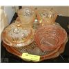 Image 1 : ESTATE PINK DEPRESSION GLASS ASSORTMENT