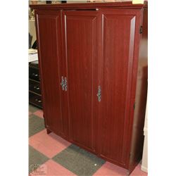 WOODEN COMPUTER DESK CABINET WITH SWING DOOR &