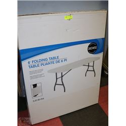 6' FOLDING PLASTIC TABLE