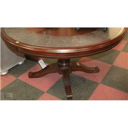 SHOWHOME WOOD AND TILETOP ROUND KITCHEN TABLE