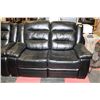 Image 3 : NEW BLAKE BLACK LEATHERETTE RECLINING SOFA AND