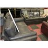 Image 1 : NEW CHARCOAL LEATHERETTE SOFA AND LOVE SEAT