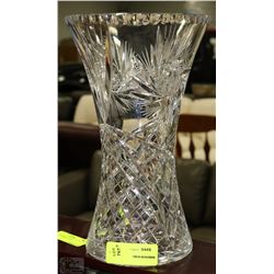 LARGE PINWHEEL CRYSTAL VASE