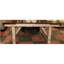 NEW SHOWHOME 2 TONE KITCHEN TABLE WITH PULL-OUT