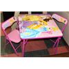 Image 1 : WALT DISNEY KID'S PRINCESS TABLE SET W/2