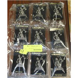 NINE VINTAGE METALLICA PINS