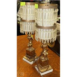 PAIR OF VINTAGE CHERUB ESTATE LAMPS