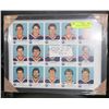 Image 1 : EDMONTON OILERS 1985-86 RED ROOSTER UNCUT SHEET
