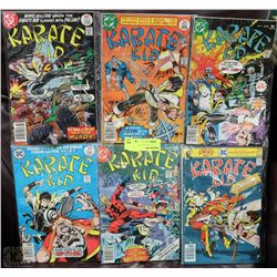 COLLECTION OF 6 KARATE KID DC 30CENT COMICS