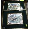Image 1 : SET OF 2 ESTATE VINTAGE HORSE RIDER FOIL