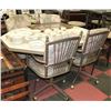 Image 1 : TABLE AND 4 ROLLING SWIVEL CHAIRS