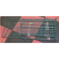 3-PC METAL GARAGE SHELVES (GREEN)