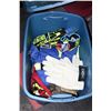 Image 1 : TOTE FULL OF NEW WORK GLOVES AND ASSORTED SAFETY