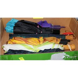 BOX OF UMBRELLAS