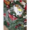 Image 1 : FLAT OF 4 CHRISTMAS WREATHS,LIGHTED,SNOWBLOWING,