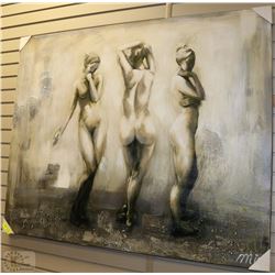 LARGE NUDE LADY SHOWHOME CANVAS PICTURE