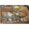 Image 1 : ESTATE BOX OF SILVERPLATED MISC