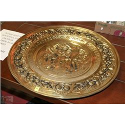 LARGE BRASS TONE ORNATE  WALL HANGING