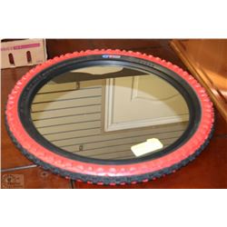 RED AND BLACK 20" TIRE WITH MIRROR