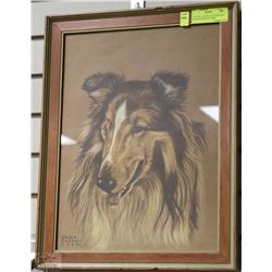 VINTAGE LASSIE COLLIE PRINT BY GLADYS EMERSON COOK