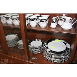 MIKASA CHARISMA BLACK DISH SET