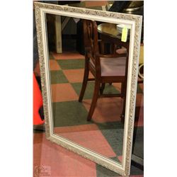 ESTATE BEIGE AND GOLD TONE FRAMED MIRROR