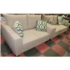 Image 1 : NEW BEIGE FABRIC SOFA AND LOVE SEAT WITH ACCENT