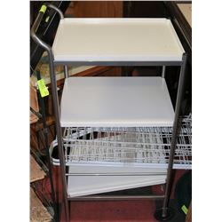 3 TIER COMMERCIAL FOOD SERVICE CART WITH STORAGE