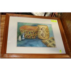 FRANK AND JAN WHITEFOOT ART WORK IN FRAME