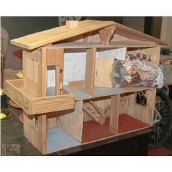 HANDMADE DOLL HOUSE WITH GOLDILOCKS & THREE BEARS