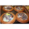 Image 1 : FOUR DECORATIVE PLATES WITH FRAMES
