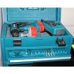 MAKITA DRILL WITH TWO BATTERIES AND CHARGER IN