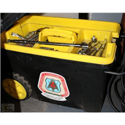 STANLEY ROLLING TOOL BOX WITH ASSORTED TOOLS