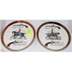 PAIR OF CIRCA 1782 BARRELLED FLINKLACK PISTOL