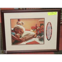 BIBLICAL VERSE FRAMED AND MATTED PICTURE