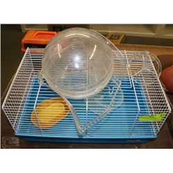 HAMSTER CAGE AND WHEEL