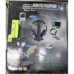 WIRELESS HEADPHONES FM/HI-FI 4 IN 1