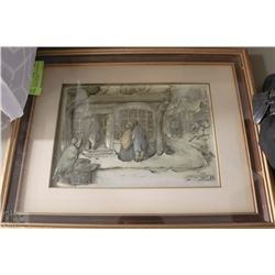 ANTON PIECK 3D ART SHADOW BOX DOUBLE FRAMED