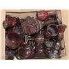 Image 1 : ESTATE BOX  FULL OF AVON CRANBERRY GLASSWARE