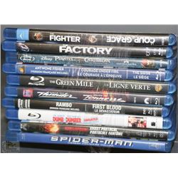 BUNDLE OF 10 BLU-RAY DVDS