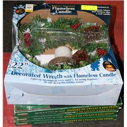 NEW BUNDLE OF 4 XMAS SILHOUETTES AND XMAS WREATH