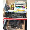 Image 1 : 3 FLATS OF MODEL TRAINS AND ACCESSORIES