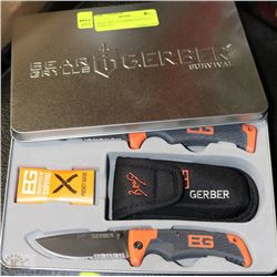 BEAR GRYLLS GERBER SURVIVAL KNIFE SET