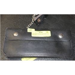 MOTORCYCLE LEATHER CHAINED  WALLET