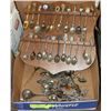 Image 1 : FLAT WITH SPOON RACK & 85 COLLECTOR SPOONS FROM