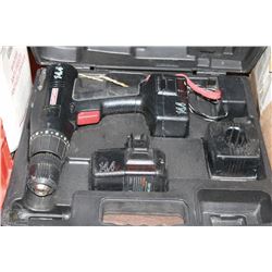 CRAFTSMAN 14.4V DRILL WITH 2 BATTERIES, CHARGER IN