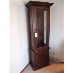 Wood China Cabinet - 75"x21"x13"